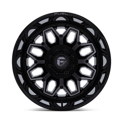 20x8.25 Fuel Off-Road D875 Flux Black Brushed DUALLY REAR Wheel 8x6.5 (-240mm)