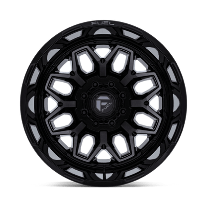 20x8.25 Fuel Off-Road D875 Flux Black Brushed DUALLY REAR Wheel 8x6.5 (-240mm)