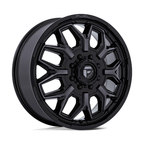 20x8.25 Fuel Off-Road D875 Flux Black Brushed DUALLY FRONT Wheel 8x210 (104mm)