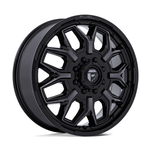 22x8.25 Fuel Off-Road D875 Flux Black Brushed DUALLY FRONT Wheel 8x210 (104mm)