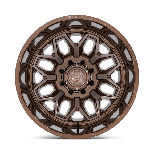20x8.25 Fuel Off-Road D876 Flux Platinum Bronze DUALLY REAR Wheel 8x210 (-201mm)