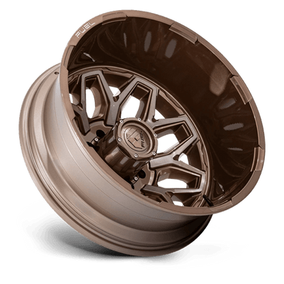 20x8.25 Fuel Off-Road D876 Flux Platinum Bronze DUALLY FRONT Wheel 8x6.5 (104mm)