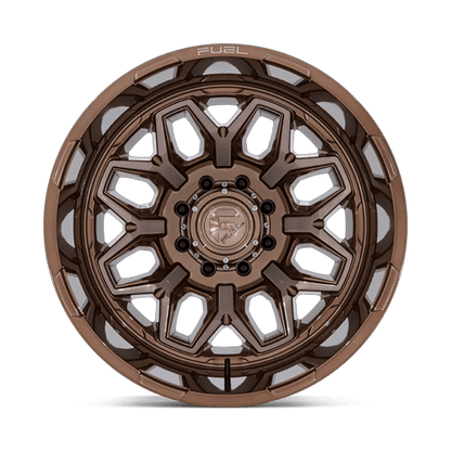 22x8.25 Fuel Off-Road D876 Flux Platinum Bronze DUALLY REAR Wheel 8x210 (-201mm)