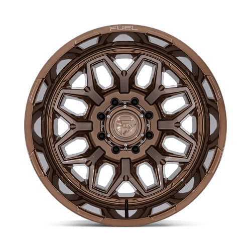 22x8.25 Fuel Off-Road D876 Flux Platinum Bronze DUALLY REAR Wheel 8x210 (-227mm)