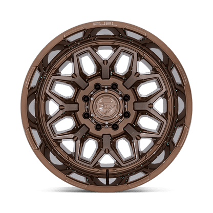 22x8.25 Fuel Off-Road D876 Flux Platinum Bronze DUALLY REAR Wheel 8x210 (-246mm)