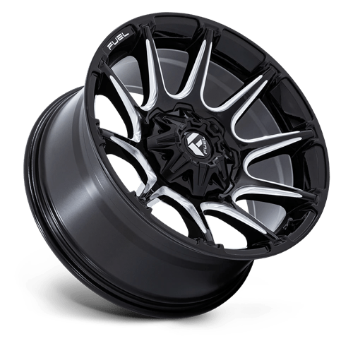 22x10 Fuel Off-Road FC880 Super C Gloss Black Milled Wheel 8x170 (10mm)