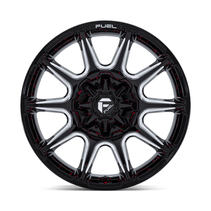 20x10 Fuel Off-Road FC880 Super C Gloss Black Milled Wheel 8x6.5 (-18mm)