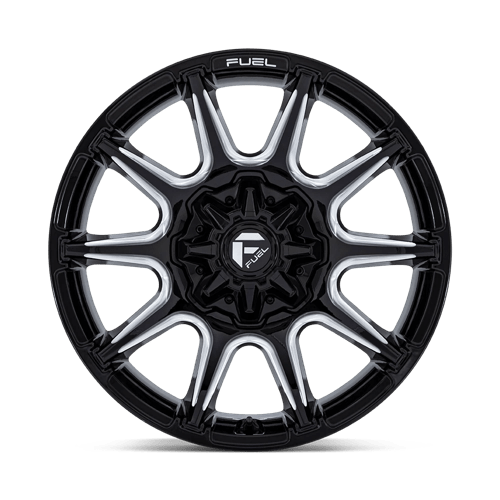 22x10 Fuel Off-Road FC880 Super C Gloss Black Milled Wheel Blank (-18mm)