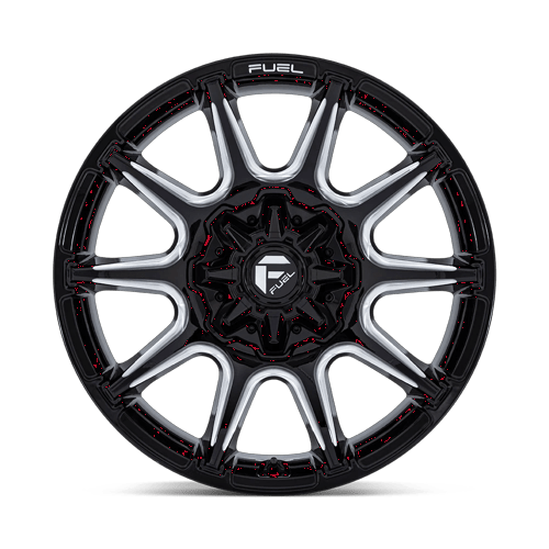 22x10 Fuel Off-Road FC880 Super C Gloss Black Milled Wheel 8x170 (10mm)