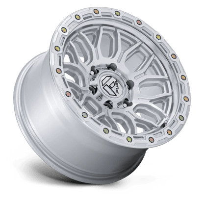 17x9 Fuel Off-Road FC881 Surge Glossy Silver W/ Machined Face Wheel 6x135 (20mm)