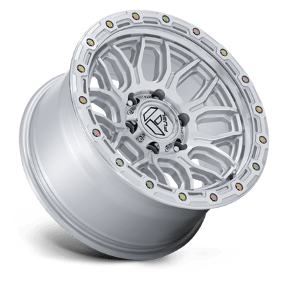 17x9 Fuel Off-Road FC881 Surge Glossy Silver W/ Machined Face Wheel 5x5 (1mm)