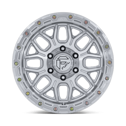 17x9 Fuel Off-Road FC881 Surge Glossy Silver W/ Machined Face Wheel 6x135 (20mm)
