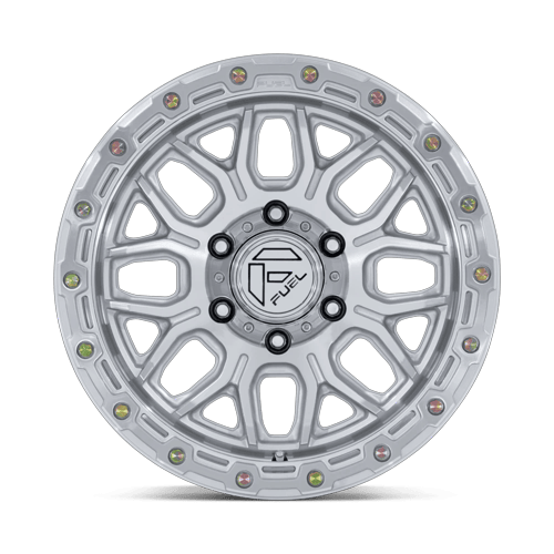 17x9 Fuel Off-Road FC881 Surge Glossy Silver W/ Machined Face Wheel 5x5 (-12mm)