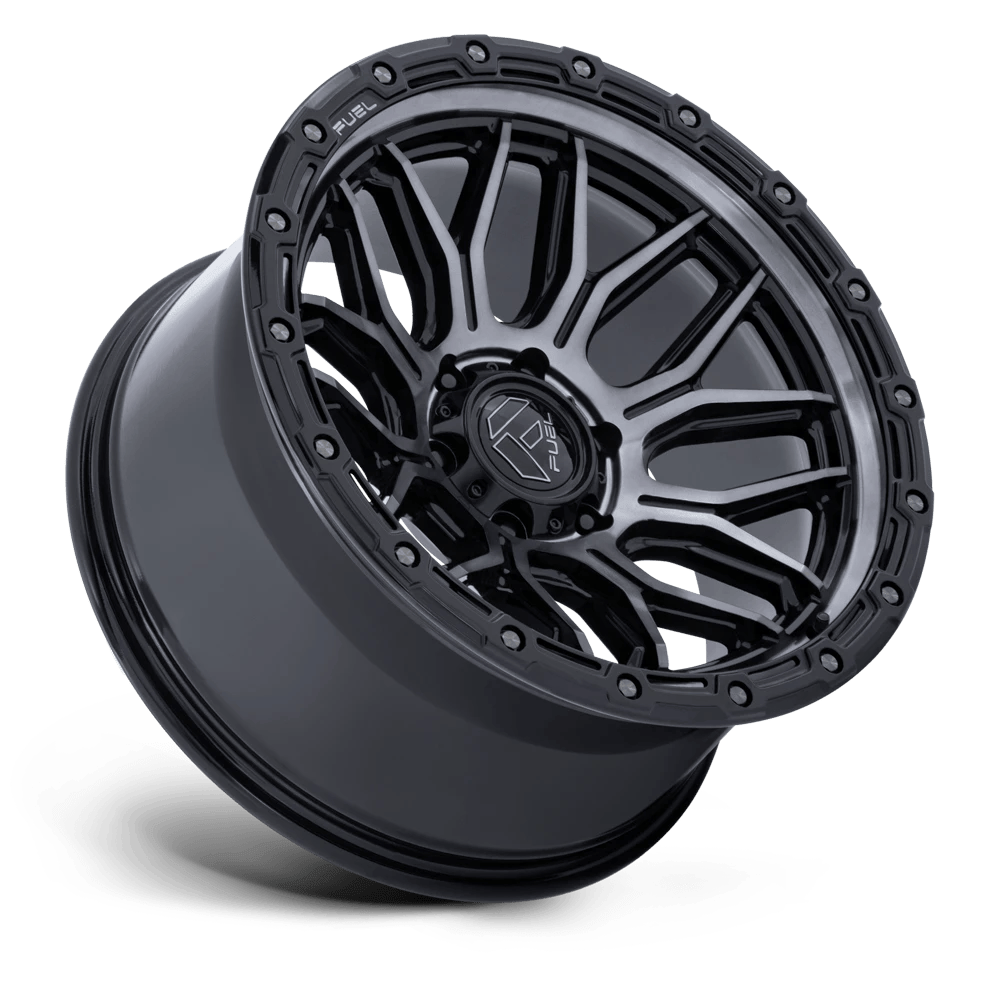 17x9 Fuel FC881 Surge Gloss Black Machined W/ Gray Tint Wheel 6x135 (20mm)