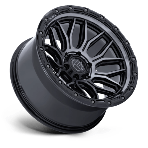 18x9 Fuel Off-Road FC881 Surge Glossy Black Machined W/ GTCC Wheel 8x6.5 (1mm)