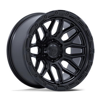17x9 Fuel FC881 Surge Matte Black W/ Gloss Black Lip Wheel 6x5.5 (-12mm)