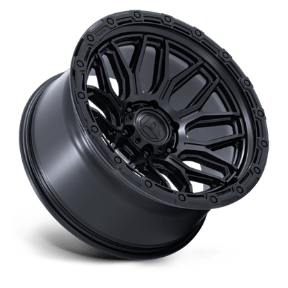 18x9 Fuel FC881 Surge Matte Black W/ Glossy Black Lip Wheel 8x170 (20mm)