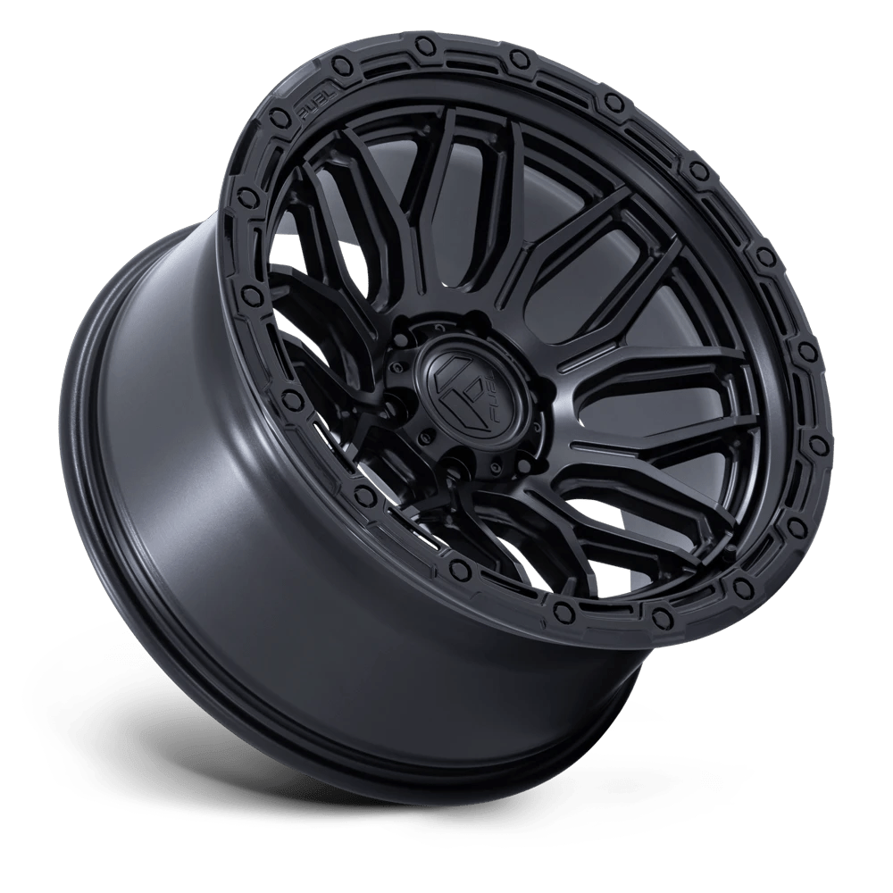 17x9 Fuel FC881 Surge Matte Black W/ Gloss Black Lip Wheel 6x5.5 (-12mm)