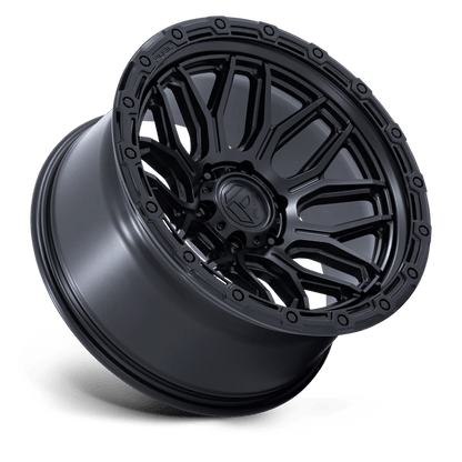 17x9 Fuel FC881 Surge Matte Black W/ Gloss Black Lip Wheel 6x5.5 (-12mm)