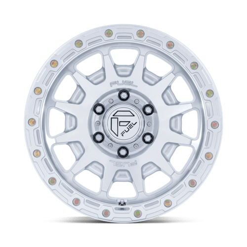 18x9 Fuel Off-Road FC884 Fortress Gloss Silver Machined Face Wheel 6x135 (1mm)