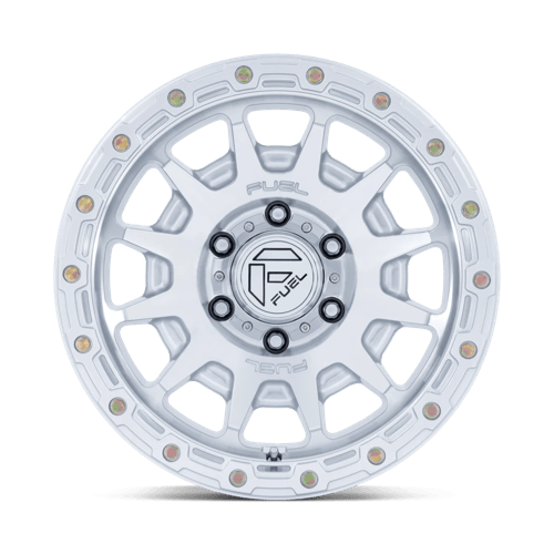17x9 Fuel Off-Road FC884 Fortress Gloss Silver Machined Face Wheel 5x5 (-12mm)