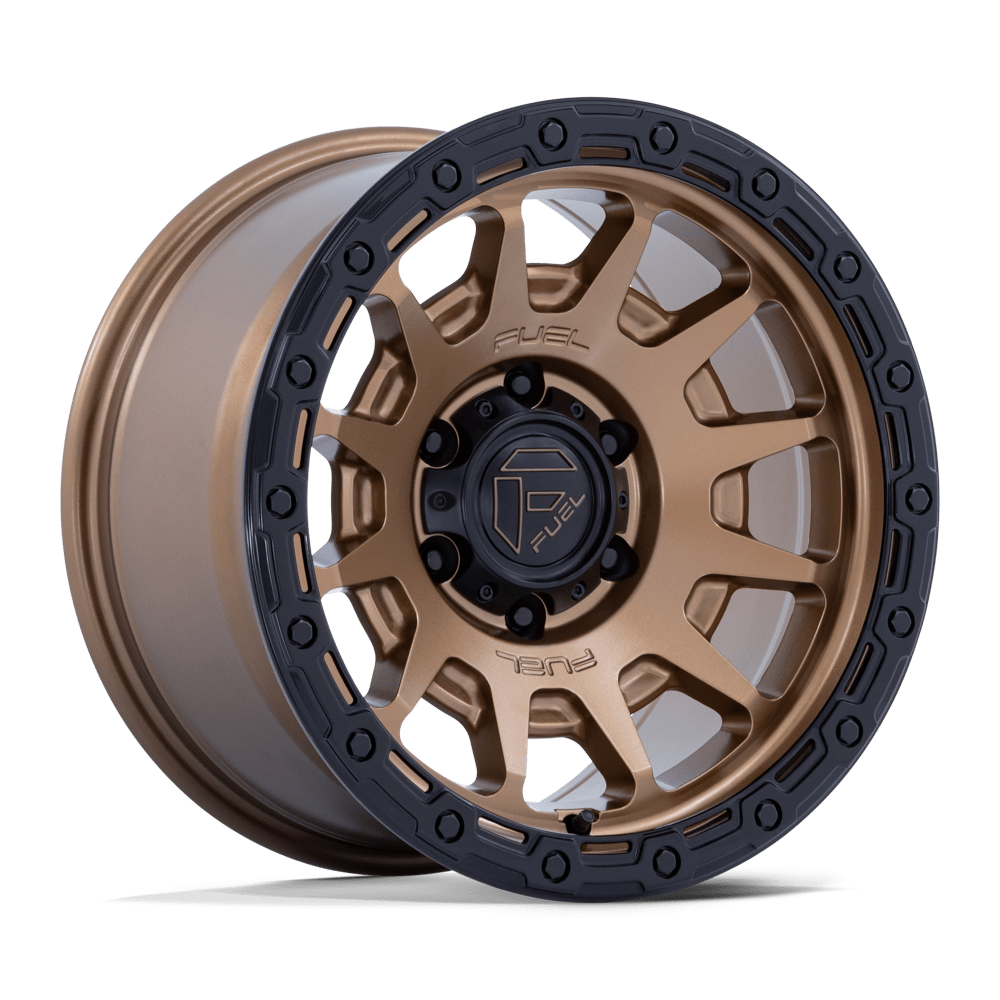17x8.5 Fuel FC884 Fortress Matte Bronze With Gloss Black Wheel 6x5.5 (0mm)