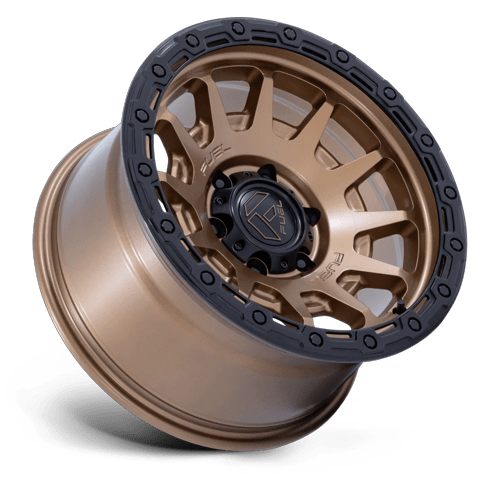 18x9 Fuel FC884 Fortress Matte Bronze With Gloss Black Wheel 6x5.5 (20mm)