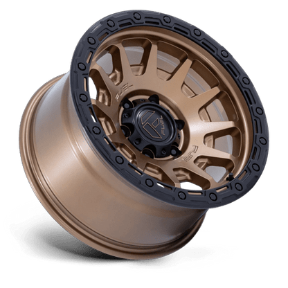 18x9 Fuel FC884 Fortress Matte Bronze With Gloss Black Wheel 6x5.5 (20mm)