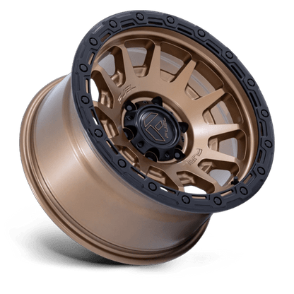 17x8.5 Fuel FC884 Fortress Matte Bronze With Gloss Black Wheel 5x5 (25mm)