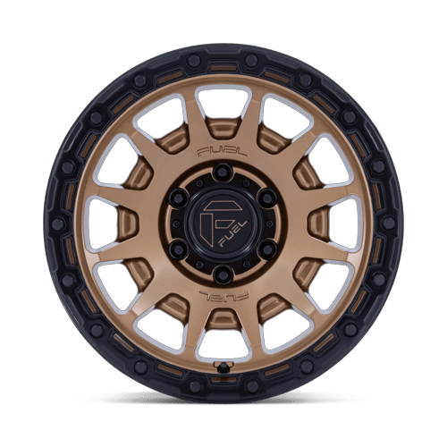 17x9 Fuel FC884 Fortress Matte Bronze With Gloss Black Wheel 6x5.5 (-12mm)