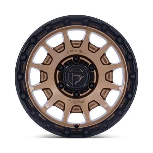17x8.5 Fuel FC884 Fortress Matte Bronze With Gloss Black Wheel 6x5.5 (0mm)