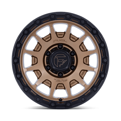 17x8.5 Fuel FC884 Fortress Matte Bronze With Gloss Black Wheel 6x5.5 (0mm)