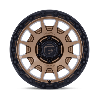 18x9 Fuel FC884 Fortress Matte Bronze With Gloss Black Wheel 6x5.5 (20mm)