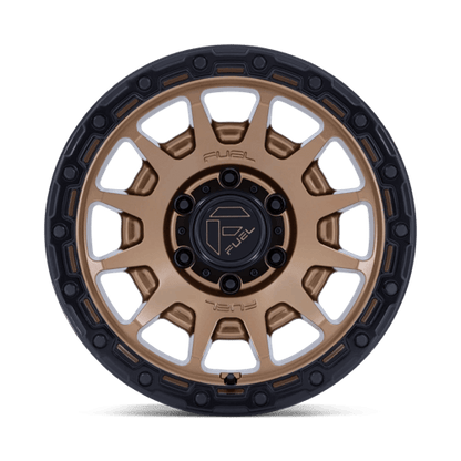 18x9 Fuel FC884 Fortress Matte Bronze With Gloss Black Wheel 6x135 (20mm)
