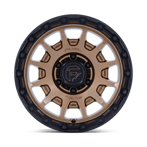 17x8.5 Fuel FC884 Fortress Matte Bronze With Gloss Black Wheel 6x5.5 (25mm)
