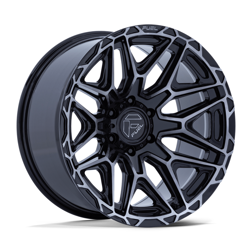 20x9 Fuel FC885 Injector Gloss Black Machined Face Dark Tint Wheel 8x180 (1mm)