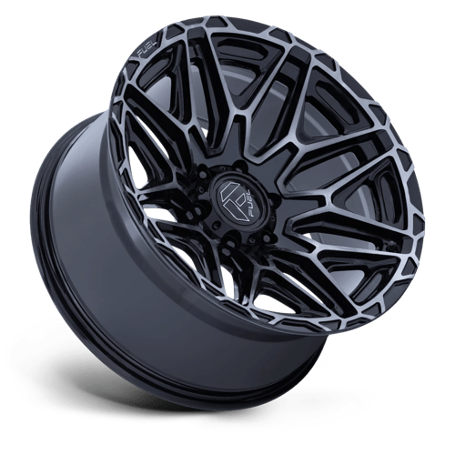 20x9 Fuel FC885 Injector Gloss Black Machined Face Dark Tint Wheel 5x5 (1mm)