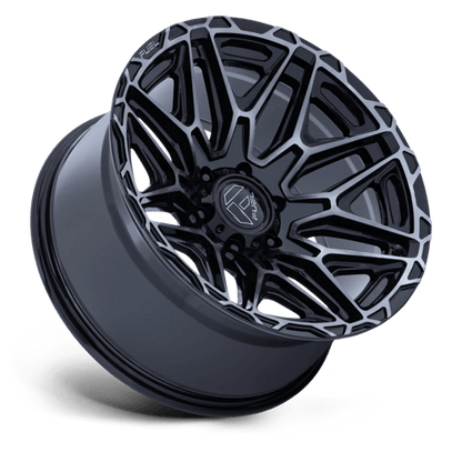 22x9 Fuel FC885 Injector Gloss Black Machined Face Dark Tint Wheel 8x6.5 (1mm)