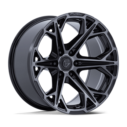 20x9 Fuel FC886 Hammerhead Gloss Black Dark Tinted Clear Wheel 6x135 (1mm)