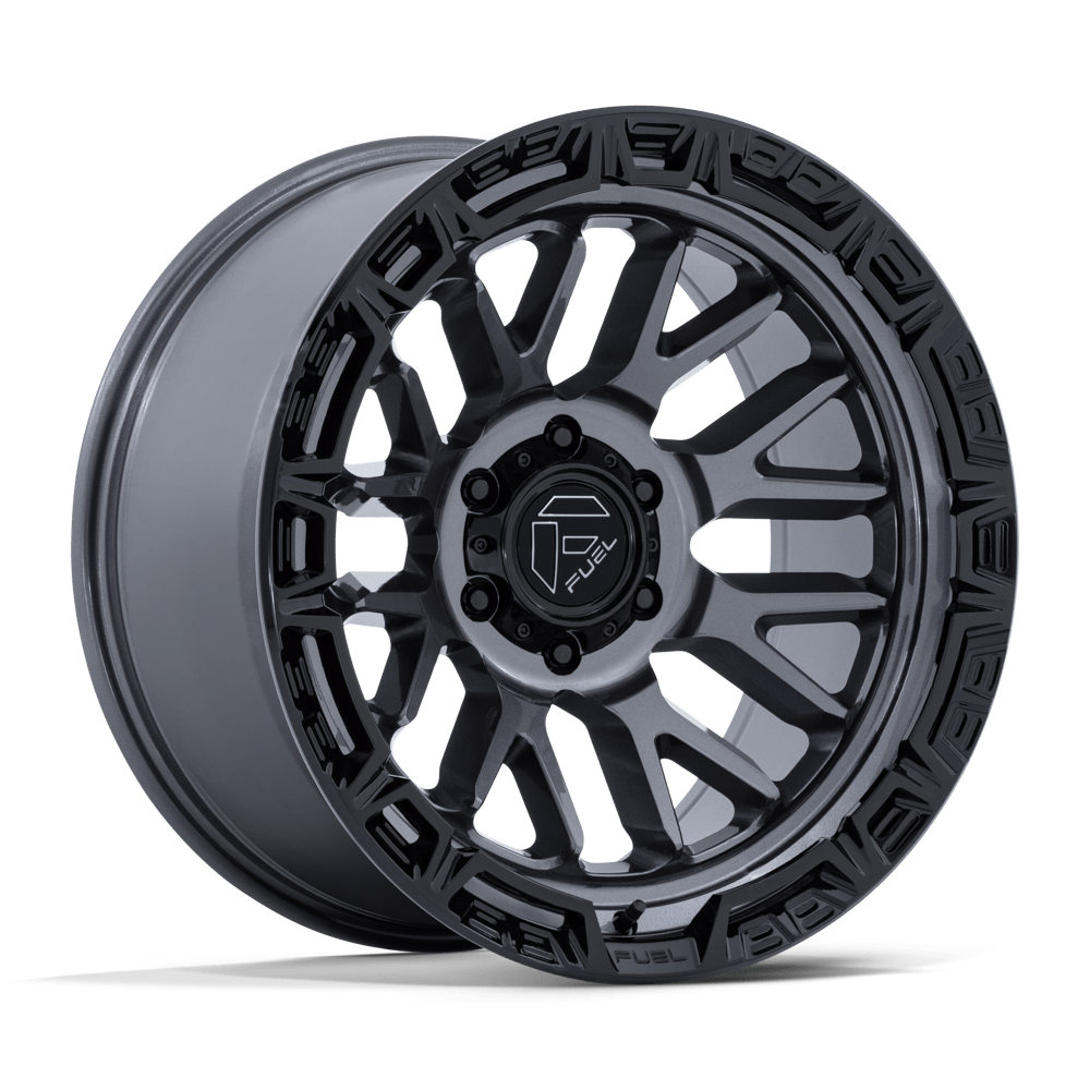17x9 Fuel Off-Road FC890 Rail Gloss Gunmetal Gloss Black Lip Wheel 5x5 (-12mm)