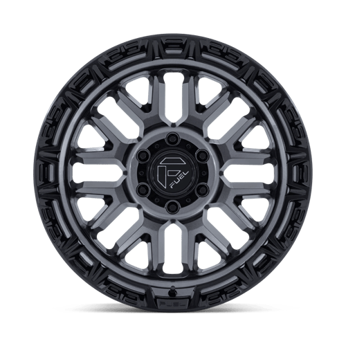 17x9 Fuel Off-Road FC890 Rail Gloss Gunmetal Gloss Black Lip Wheel 5x5 (-12mm)