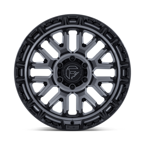 20x9 Fuel Off-Road FC890 Rail Gloss Gunmetal Gloss Black Lip Wheel 6x135 (1mm)