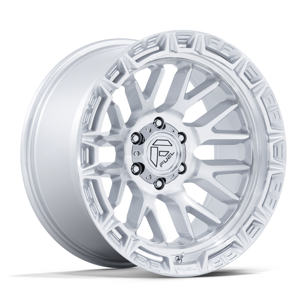 17x9 Fuel Off-Road FC890 Rail Gloss Silver W/ Machined Face Wheel 6x5.5 (1mm)