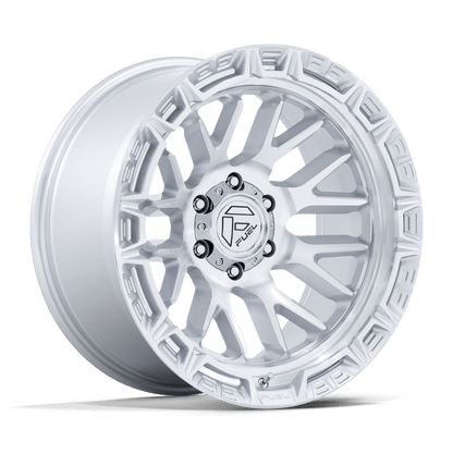 20x10 Fuel Off-Road FC890 Rail Gloss Silver W/ Machined Face Wheel 5x5 (-18mm)