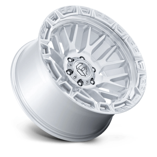17x9 Fuel Off-Road FC890 Rail Gloss Silver W/ Machined Face Wheel 6x5.5 (-12mm)