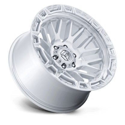17x9 Fuel Off-Road FC890 Rail Gloss Silver W/ Machined Face Wheel 6x5.5 (-12mm)