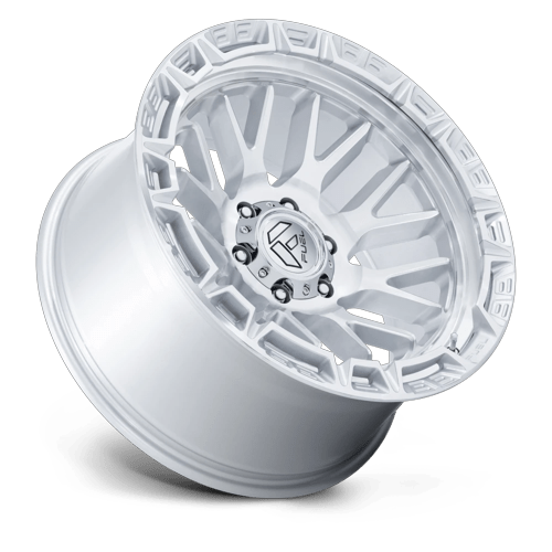 20x10 Fuel Off-Road FC890 Rail Gloss Silver W/ Machined Face Wheel 6x5.5 (-18mm)