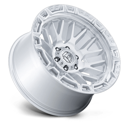 20x10 Fuel Off-Road FC890 Rail Gloss Silver W/ Machined Face Wheel 6x5.5 (-18mm)