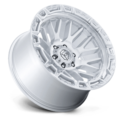 20x10 Fuel Off-Road FC890 Rail Gloss Silver W/ Machined Face Wheel 5x5 (-18mm)