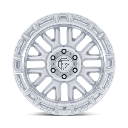 17x9 Fuel Off-Road FC890 Rail Gloss Silver W/ Machined Face Wheel 6x5.5 (-12mm)